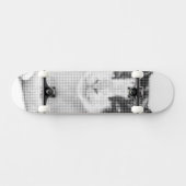 Calico-Katzen-Comic-Halfton Skateboard (Horizontal)