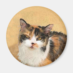 Calico-Katzenmalerei - Süße originelle Katzenkunst Magnet