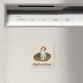 Calico Kitten Feliz Navidad Magnet (In Situ (Geschirrspüler))
