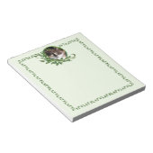 Calico Kitten Garden Green Notepad Notizblock (angewinkelt)