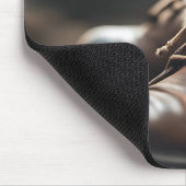 Calico Kitten in Old Shoe Mousepad (Ecke)