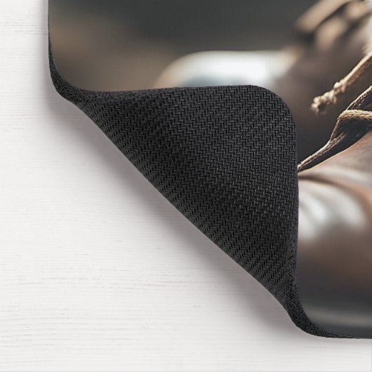 Calico Kitten in Old Shoe Mousepad (Ecke)