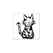 Calico Kitty Cat Gummistempel (Prägung)