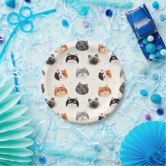 Calico Kitty Cat Paper Tellers Pappteller (Party)