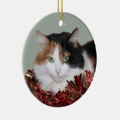 Calico kitty Christmas Keramik Ornament (Rechts)