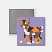 CALICO KITTY MAGNET (Vorderseite/Rückseite)