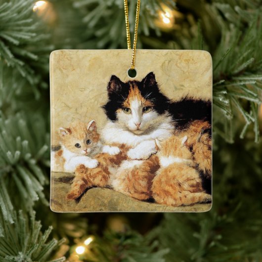 Calico Mama & Kittens ・ H. Ronner-Knip ・ Ornament (Baum)