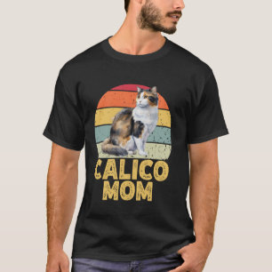 Calico-Mama Lustig Retro Katzenliebhaber Retro-Son T-Shirt