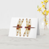Calico Pennant Dragonflies Karte (Gelbe Blume)