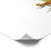 Calico Pennant Dragonfly Art Poster (Ecke)