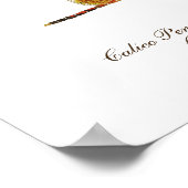 Calico Pennant Dragonfly Art Poster (Ecke)