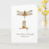 Calico Pennant Dragonfly Grußkarte Karte (Gelbe Blume)