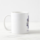 Calico Persian Cat Forget-Me-not Kaffeetasse (Links)