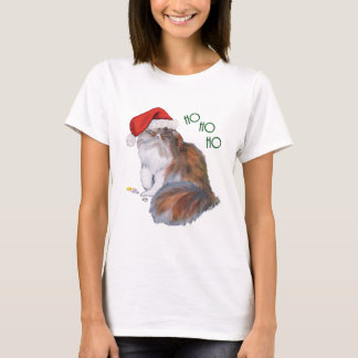 Calico Persische Katze zu Weihnachten T-Shirt