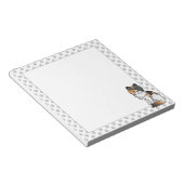 Calico Persischer Niedlicher Cartoon Cat Illustrat Notizblock (angewinkelt)