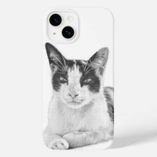 Calico Pop Halftone Case-Mate iPhone Hülle (Rückseite)