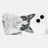 Calico Pop Halftone Case-Mate iPhone Hülle (Rückseite (Horizontal))