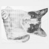 Calico Pop Halftone Fleecedecke (Vorderseite (Horizontal))