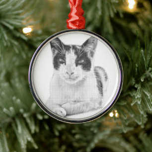 Calico Pop Halftone Ornament Aus Metall