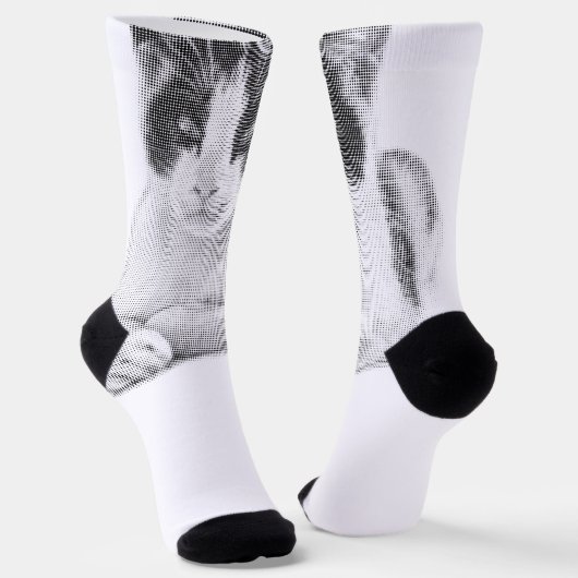 Calico Pop Halftone Socken (Gewinkelt)