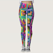 Calico Scotties Hunde Leggings (Vorderseite)