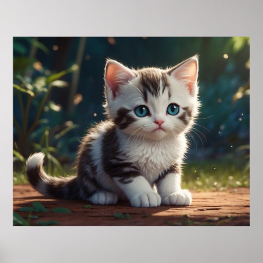 *~* Calico Sweet Kitty AP68 5:4 Feline Kitten Cat Poster (Vorne)