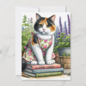 Calico und Catnip Cat Lovers Flat Note Card Mitteilungskarte (Rückseite)