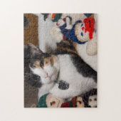 Calico und Snowmen Puzzle (Vertikal)