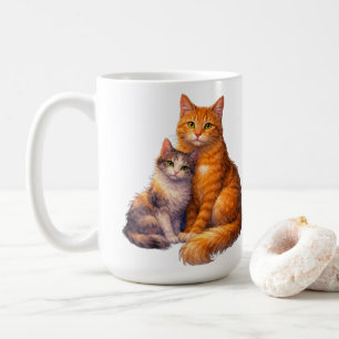 Calico- und Tabby-Katzen-Tasse Kaffeetasse