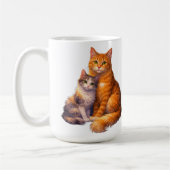 Calico- und Tabby-Katzen-Tasse Kaffeetasse (Links)