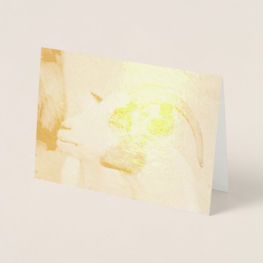 Calico-Ziege Folienkarte (Vorderseite)