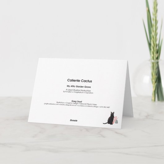 Caliente Cactus Card Karte (Rückseite)