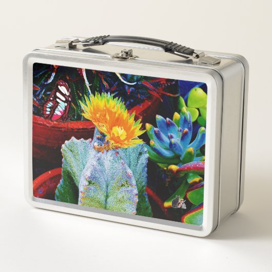 Caliente Cactus Metal Lunchbox (Vorderseite)