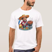 Caliente Mexican GRILLEN King T-Shirt (Vorderseite)