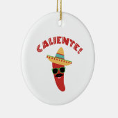 Caliente Pepper Keramik Ornament (Rechts)