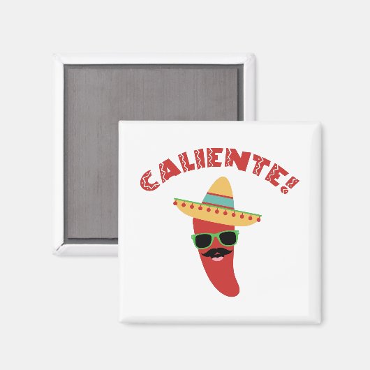 Caliente Pepper Magnet (Vorderseite/Rückseite)
