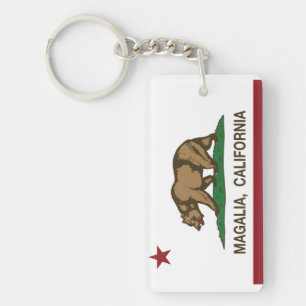 Californi Republik-Flagge Magalia Schlüsselanhänger