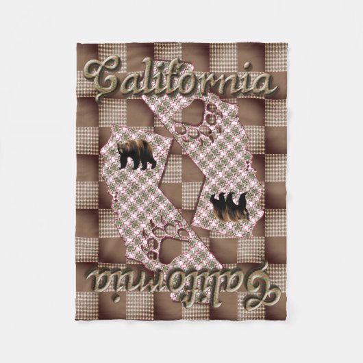California2025-klein Fleecedecke (Vorderseite)