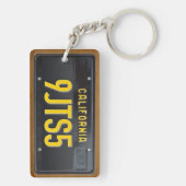 California 1963 License Plate Schlüsselanhänger CU (Rückseite)