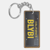 California 1963 License Plate Schlüsselanhänger CU (Vorderseite links)