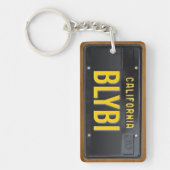 California 1963 License Plate Schlüsselanhänger CU (Vorderseite)