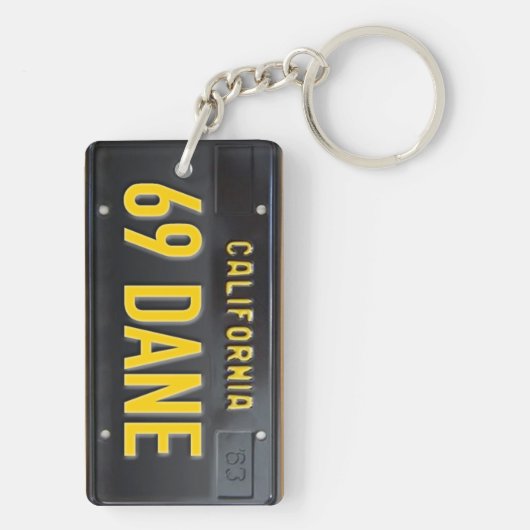 California 1963 Vintager Schlüsselanhänger (Rückseite)