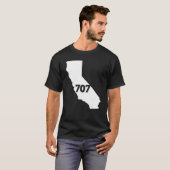 California 707 Area Code T-Shirt (Vorne ganz)