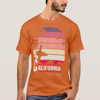 California 70er Summer Surf Beach Design Phantasti T-Shirt