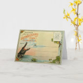 California Alligators Karte (Gelbe Blume)