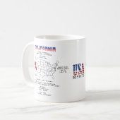 California American Staat auf der Karte und nützli Kaffeetasse (Vorderseite Links)