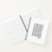 California Area Codes Notizblock (Innenseite)