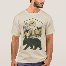 California Bär Outdoor Wilderness Camping Wandern T-Shirt