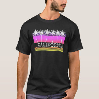 California Beach 80er 90s Vaporwave Ästhetische Pa T-Shirt