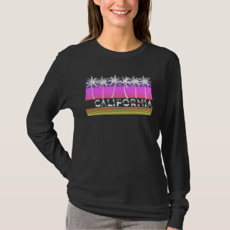 California Beach 80er 90s Vaporwave Ästhetische Pa T-Shirt